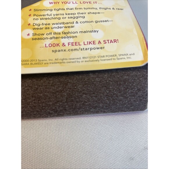 SPANX Star Power Center Stage Shaping Tights Heathered Java NWT - Picture 6 of 6